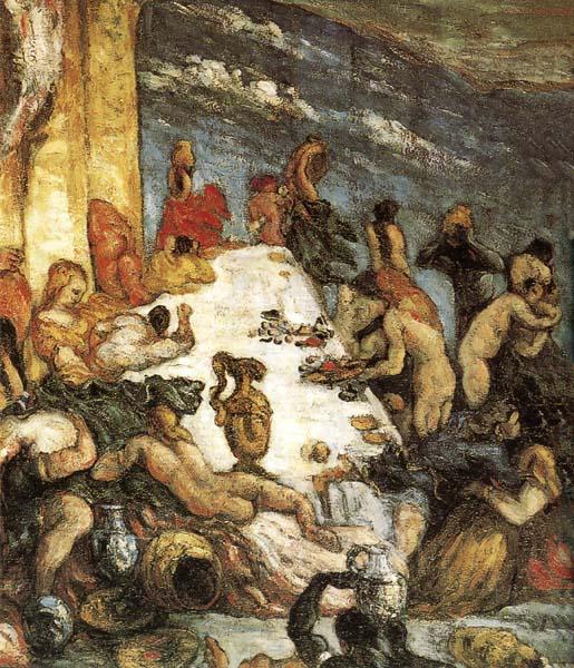 Paul Cezanne Le Festin oil painting image